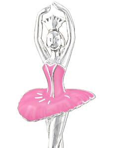 ピアス & ブローチセット (ピンク バレリーナ)